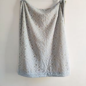 Worthington Lace Mini Skirt / Career / Ice Blue / Size 18 / NWOT